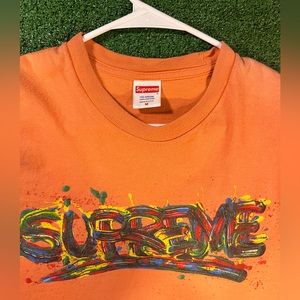 Paint splatter supreme tee